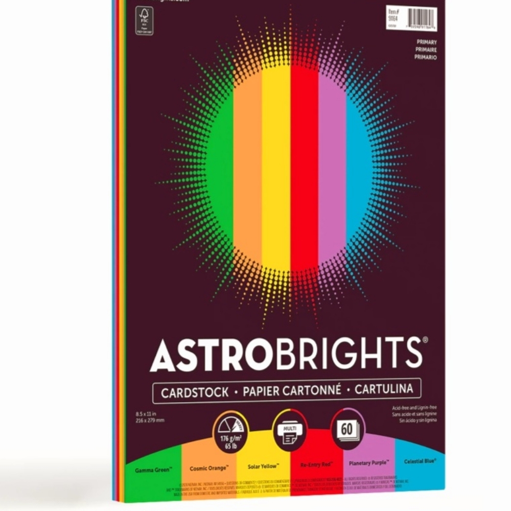 Astrobrights Colored Cardstock
